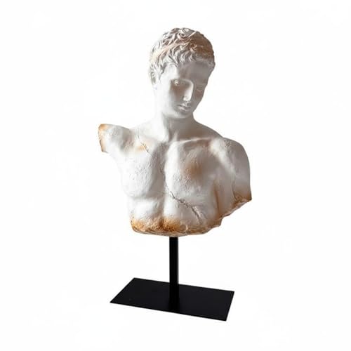Escultura de torso masculino europeo para decoraci&oacute;n de estanter&iacute;as y despachos modernos 2