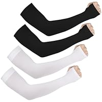 Heanvmyss Manicotti Sportivi,2 Paia Manicotti Pallavolo,Manicotti Braccia Anti Uv per Uomo Donna,Braccio Maniche a Compressione Unisex UV Protezione per Ciclismo,Pesca,Basket,Escursionismo,Corsa