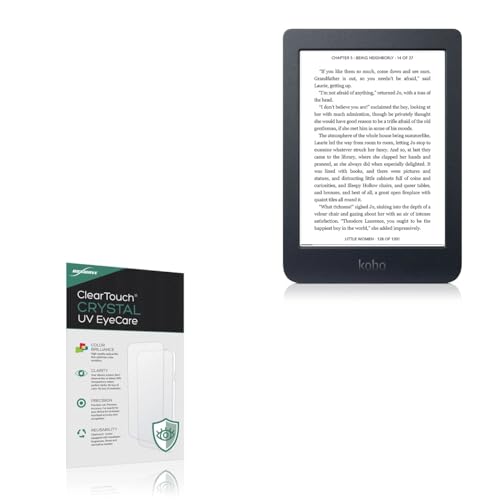 BoxWave Screen Protector Compatible With Kobo Nia - ClearTouch Crystal Anti-UV EyeCare (2-Pack), Filters out Harmful Blue Light Reduce Fatigue