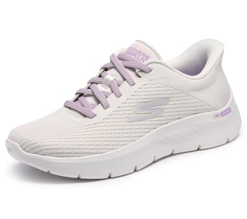 Skechers Go Walk Flex Carla - Sneaker da Donna, Bianco Sporco, 40