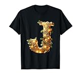 Celebra el espíritu alegre con esta brillante letra J. Las luces brillantes y los acentos de acebo lo convierten en una opción ideal para las fiestas de Navidad, aportando calidez a tus celebraciones.