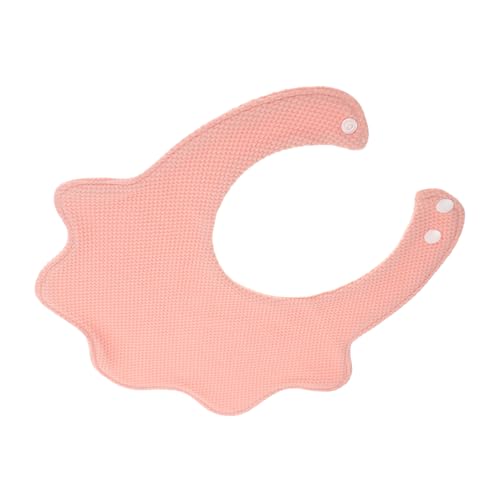 FRCOLOR Babero de Algodón para Niña Recién Nacido y Absorbente Diseño de Pétalos para Niñas Babero Unisex para Alimentación y Protección contra Saliva Color Rosa
