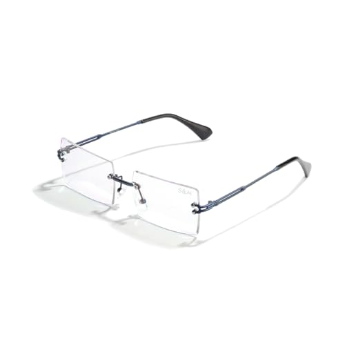 Image of SAM AND MARSHALL HARPER Eyeglass I Light Weight Frames I Rectangle Shape I Sheet Metal Frames I Prescription Friendly I Men & Women