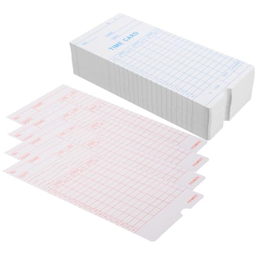 Tarjetas de control horario de papel resistente para máquina de asistencia en oficinas