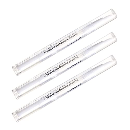 Penne olio cuticole Ingredienti naturali Penne olio per unghie cutalizer con pennello morbido per la cura delle unghie Prevenire il cracking 3pcs