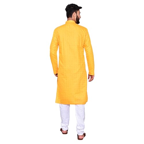 RICHART Blue linen Cotton kurta for men, ethnic tradtional wear, cotton printed kurta pyjama4