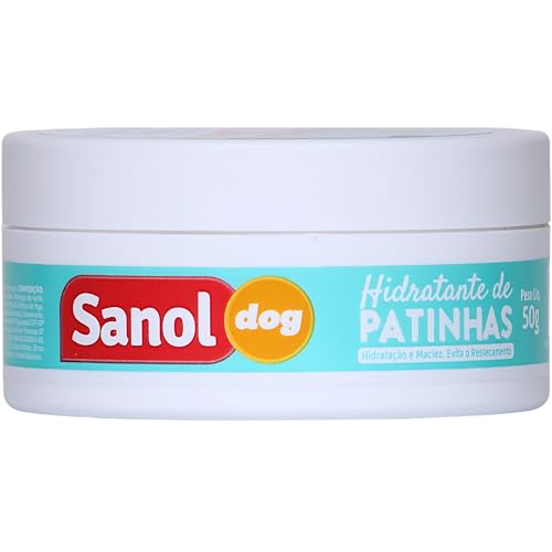 Sanol Dog, Hidratante de patinhas pet, 50 gramas, Branco