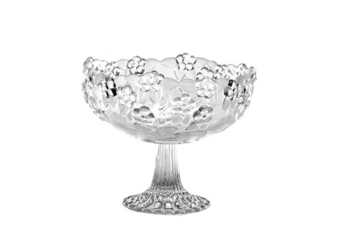 Walther Glass Carmen Satin Footed Bowl, 8.75-Inch