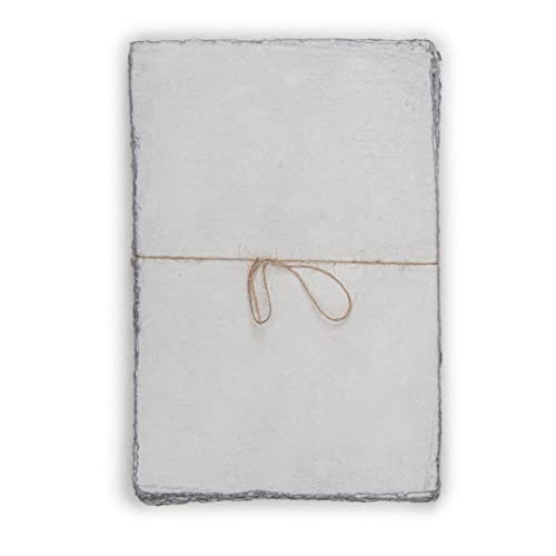 Watercolor Paper - 6 X 4 Inches - Mixed Media Watercolor Paper - 150 Gsm Thick Deckle Edge Virgin Cotton Handmade Paper - Grey Toned #TOP1