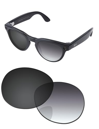 Image of Replacement Lenses for Ray-Ban Meta Headliner RW4009 & RW4013 50mm AI Glasses - Photochromic, Anti Blue Light Lens