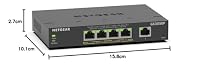 NETGEAR GS305EP PoE Switch 4 Port Gigabit Ethernet LAN Switch PoE+ 63W Plus (5 Ports Plug-and-Play, Managed Netzwerk Switch PoE, IGMP Snooping, QoS, VLAN, Lüfterloses Metallgehäuse) – Ansicht 7