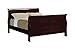 Coaster Home Furnishings Louis Philippe Queen Panel Bed Red Brown Sleigh