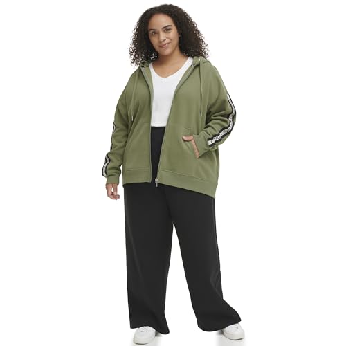 Veste Sherpa Calvin Klein pour femme un sweat à capuche oversize zippé confortable