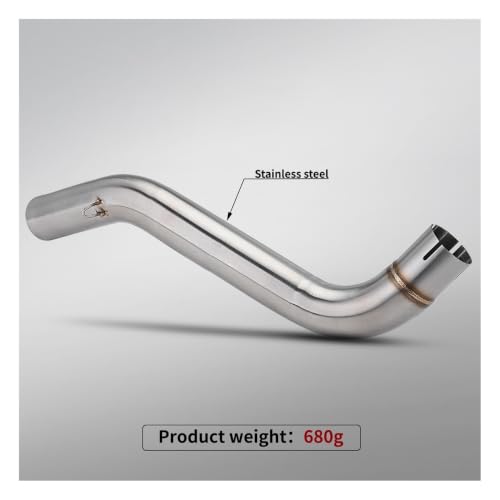 Tubo de escape de motocicleta conector enlace medio 51mm slip on 600 2