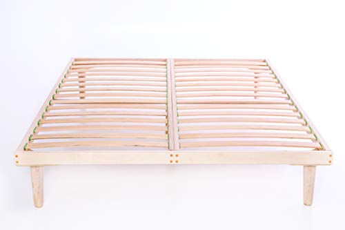 Green Design Pack of 3 slats 53 mm wide Beech Wood Replacement Bed Slats Curved Sprung Single Double Grade A 3 pcs (985 mm long)