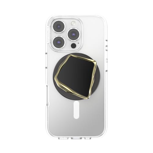 Image of PopSockets Phone Grip for MagSafe, Magnetic Holder, Phone Stand, Crystal - Enamel Obsidian Cut