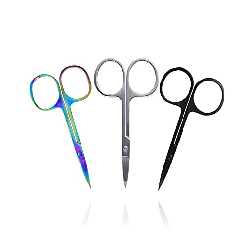 Bastelschere, professionelle Nagelschere, Maniküre for Nägel, Augenbrauen, Nase, Wimpern, Nagelhautschere, gebogene Pediküre, Make-up-Werkzeuge, Schere