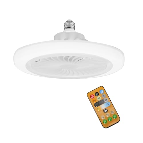UOEONR Lampada Ventilatore da Soffitto, E27 Lampadina Ventilatore da Soffitto, Ventilatore da...