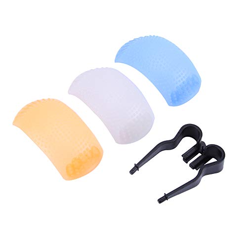 [Diffusione della luce professionale] Il diffusore flash a 3 colori garantisce una distribuzione uniforme della luce e crea un'illuminazione morbida e naturale senza ombre dure. Perfetto per ritratti e fotografie di prodotti.