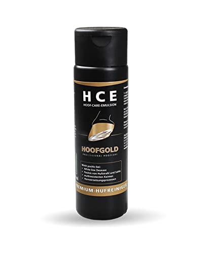 HOOFGOLD HCE Hufreinigungs-Emulsion für Pferde - Ideal zur täglichen Reinigung & Pflege der Hufe