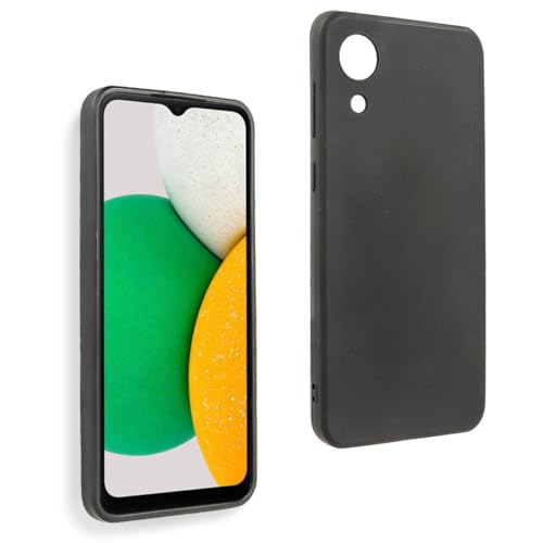REY Coque pour Samsung Galaxy A03 Core, TPU Noir en Silicone, Ultra Fine 0.33mm