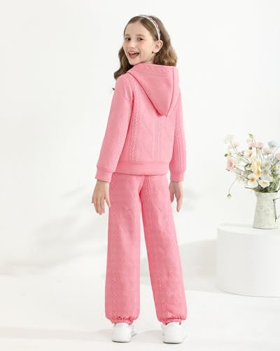 Mioglrie Girls Clothes 4T 5T Kids Clothes Size 6 7 8 Little Girl Fall Winter Outfits Hoodies Pants Girls' Clothing Sets3