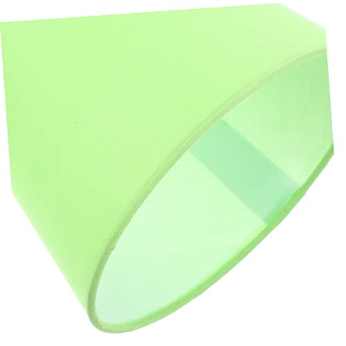 Image of Decorative Fabric Clip Lampshade Replacement for Farmhouse Light Fixtures Easy Installation Lightweight Iron Frame Softens Light for Unique Bedroom Decor Fluorescent Green Color