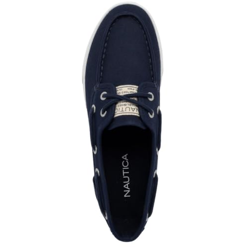 Image of Nautica Men's Casual Boat Shoes, Moc-Toe Loafers with Cushioned Insole, Deck Fashion Sneaker