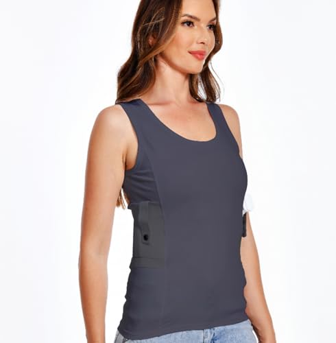 Concealed Carry Holster Tank Top - Everyday Conceal Carry Tactical Compression Bottom Shirts - Fits Small, Compact Equipment3