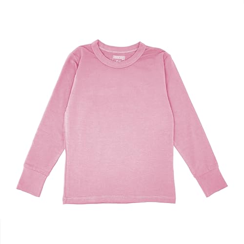 Girls Long Sleeve Performance Tops | All Season Natural Cotton Stretch Color T Shirts | Multi Packs Colors3
