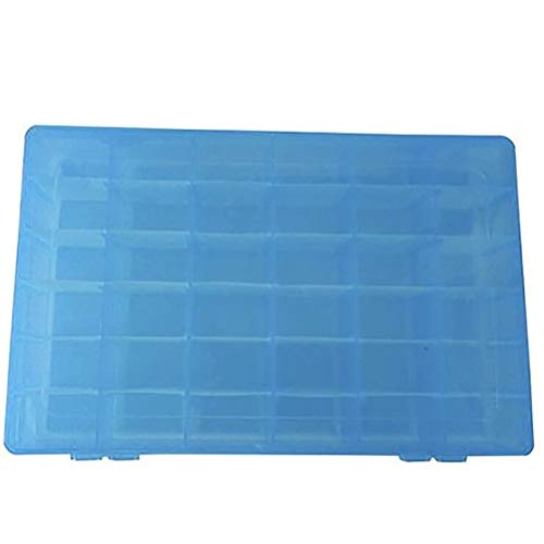 Haplws Jewelry Trennwände Box, 36 Grids Sortierbox Schmuck Organizer Trennwände Box für Schmuck DIY Handwerk Nägel Cover