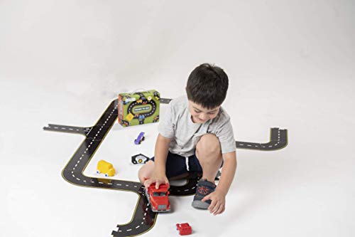 Image of The Original Toy Company Roads to Go! 24-Piece Toy Road Playset
