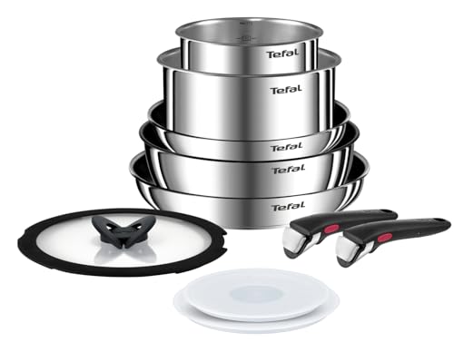 Tefal Ingenio Emotion Stainless Steel 10-Piece Pots and Pans Set