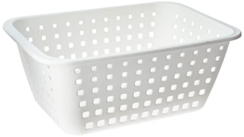 Ordene - Cesto Plástico Organizador Extra Grande de 14​​ Litros, Cor Branca, Linha Log