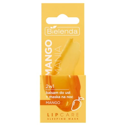 LIP CARE SLEEPING MASK mango mania balsamo labbra 2 in 1 + maschera notte mango, 10 g