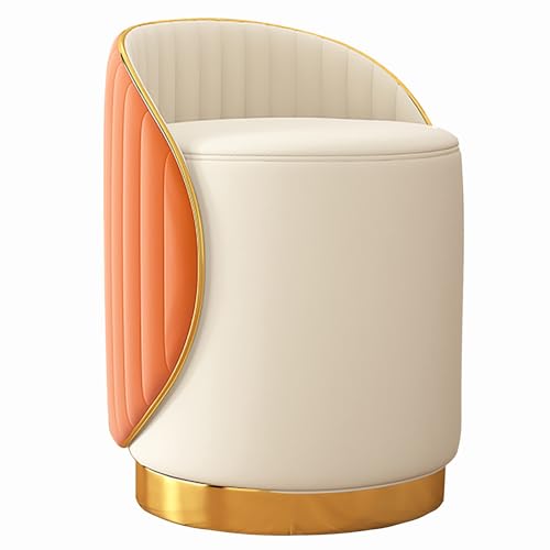 Silla giratoria de tocador y asiento de maquillaje para dormitorio y sala de estar