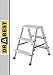 Produktbild Aluleiter Home Doppelseitig 3 Stufen Tragkraft 125 kg Drabest, Ysilver