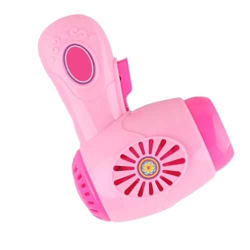 Saluaqui Electronic Pretend Hair Dryer Toy for Kids - Interactive Battery-Powered Doll Hair Dryer in Pink for Role Play and Hand-Eye Coordination