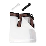 透明タープ 鶏小屋用 - 防水防雪カバー - 補強エッジ 防水 透明 タ ープ | ガーデニング ポーチ パティオ 屋根 建設 部屋 テント用