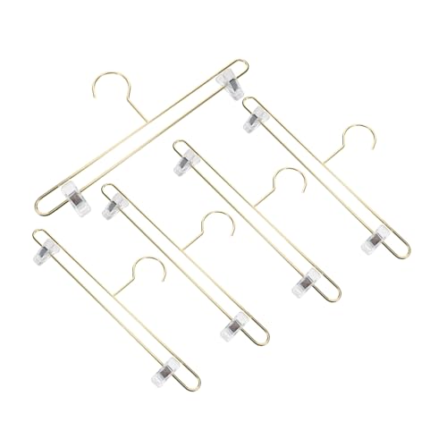 SOLUSTRE Metal Panty Clip 5pcs Clothing Hangers Skirt Hangers Space-Saving Easy to Use Organize