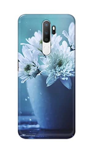 Image of PRINTFIDAA Flowers in The Glass On The Table Printed Designer Hard Back Case Cover for Oppo A5 (2020) / Oppo A9 (2020), Oppo A11x -(SF) MVN1002