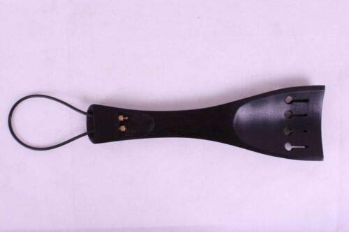 Music-Life 3/4 Upright Bass Tailpiece, Solid Wood, Germany Multiple Steel Wire Adjustable Tail Gut