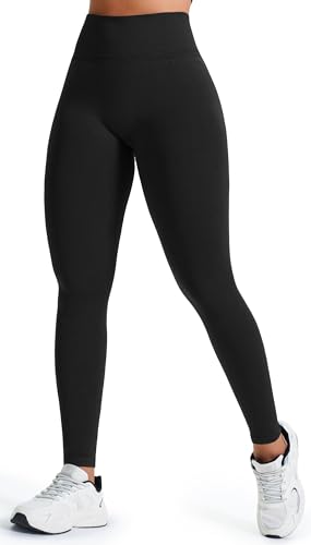 JOYSPELS Seamless Gym Leggings for Women - High Waisted Ruched Scrunch Bums Lifting Activewear Leggings Workout Running Sports Womens Yoga Pants