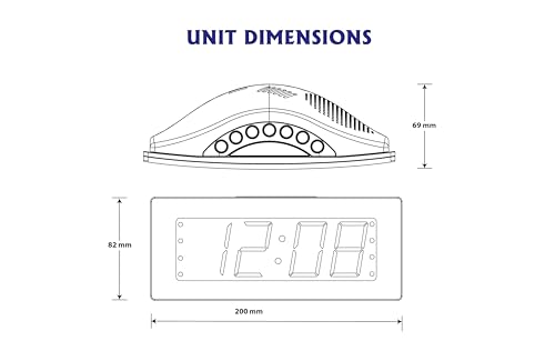HANNLOMAX HX-112CR Alarm Clock Radio, PLL AM/FM Radio, Green LED 1.8 inches Jumbo Display, Dual Alarm, Dimmer, AC Operation only. (Black)