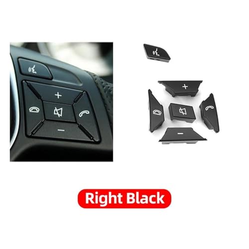 Bouton commutation volant Mercedes W204 commande menu réactive noire - 2