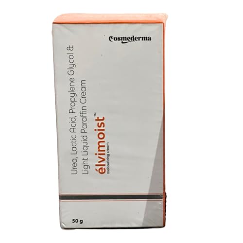 Dermashoap Elvimoist Moisturizing Cream For Face & Body - Hydrating Formula With Urea, Lactic Acid, Propylene Glycol And Light Liquid Paraffin - Ideal For Dry To Normal Skin