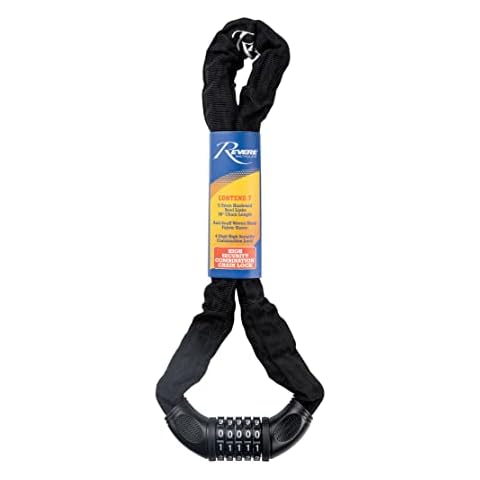 Revere Contend 7 Steel 36" Chain Lock, High Security 5-Digit Combination Lock Cover