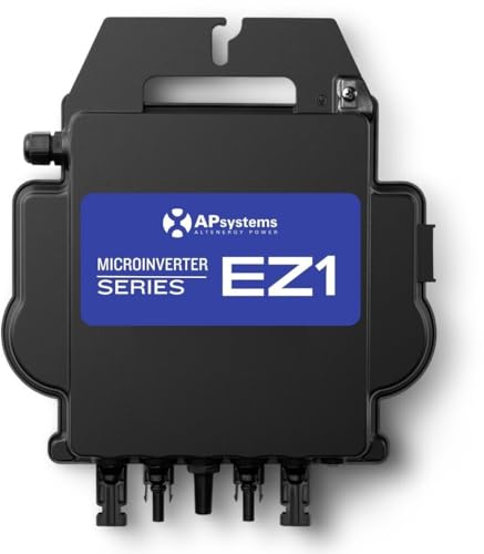 APsystems EZ1-M 800 Watt Mikrowechselrichter - WLAN Bluetooth Silber Schuko (Typ F) Koaxial 1 Stück