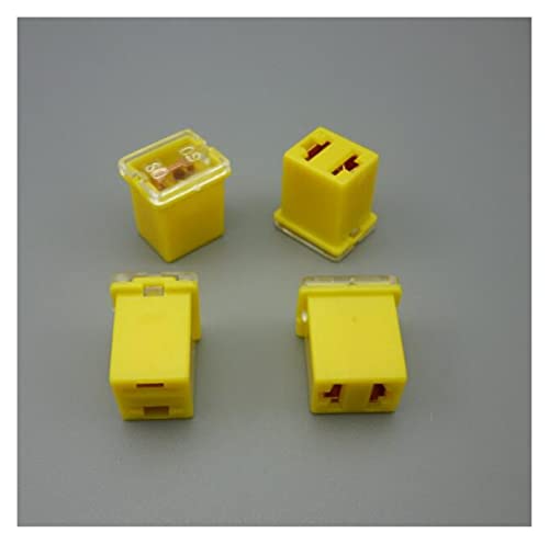1set=1pcs Fusible + 1pcs Caja de Fusibles Mini Fusible Cuadrado 20A 30A 40A 50A 60A Fusible para Auto con Caja de Plástico Surtido Fusible para Auto (2PCS 60A Fusibles) miniatura 1
