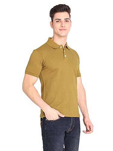 Image of CHKOKKO Men's Polo Cotton Regular Fit Half Sleeves T-Shirt with Pocket